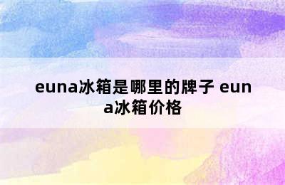 euna冰箱是哪里的牌子 euna冰箱价格